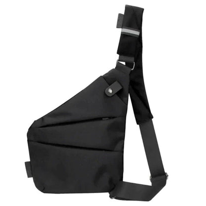 SecureCarry™ Black Crossbody Bag for Unisex Everyday Use – Anti-Theft Design