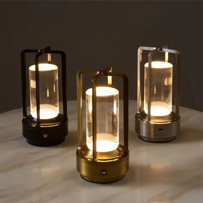 LumiGlow™ Modern Cordless Table Lamp for Stylish Bedside and Desk Lighting