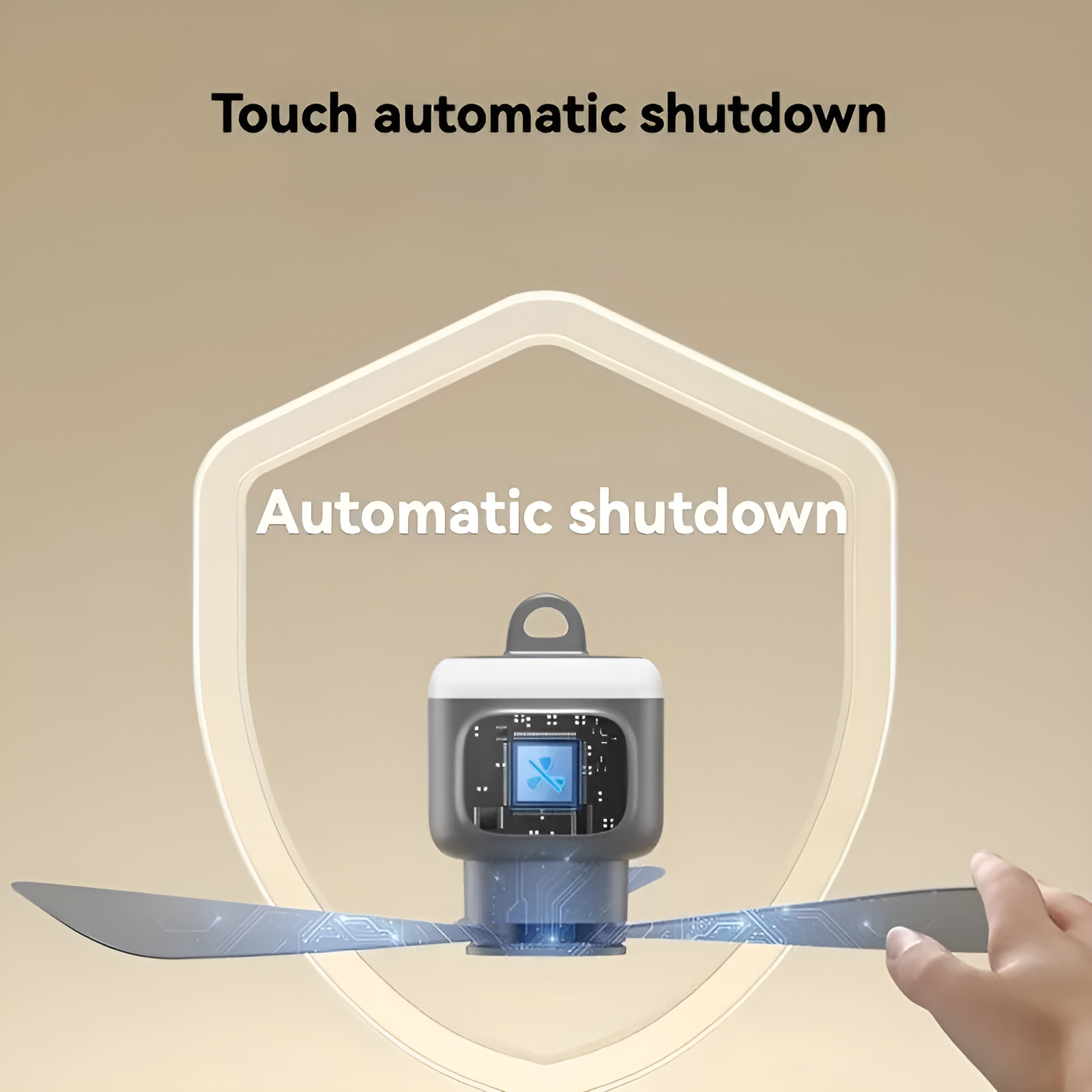 BreezeMaster™ Portable Wireless Ceiling Fan for Effortless Comfort Anytime 5