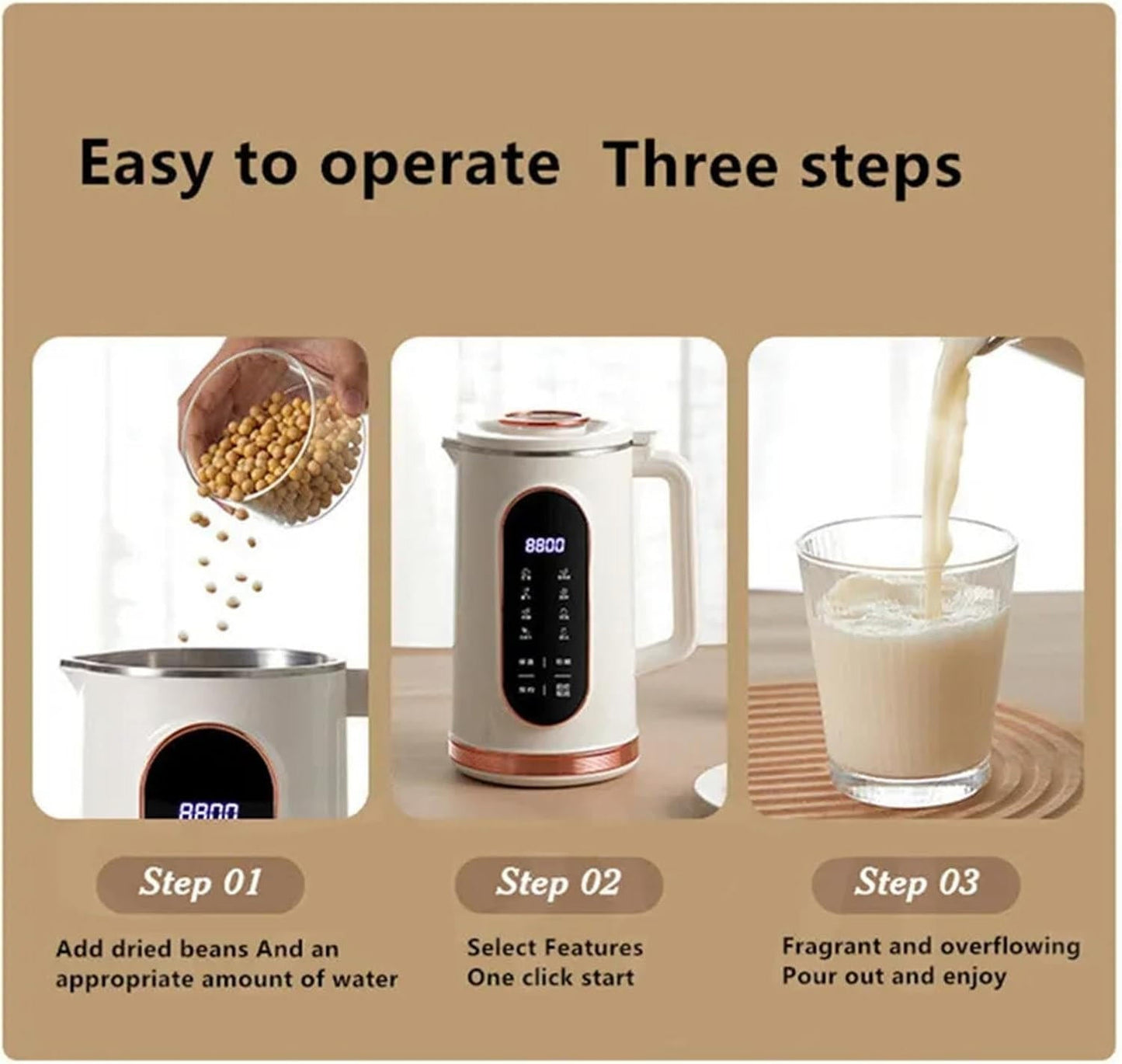 NutriBlend™ Nut Milk Maker Machine - Best Almond & Plant Milk Maker for Families 6