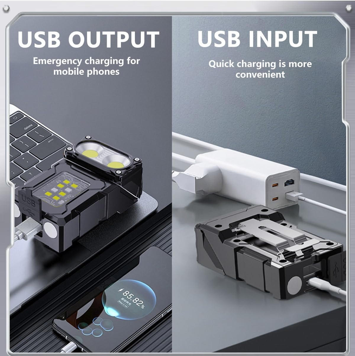 BrightBeam™ Rechargeable Flashlight - Compact & Powerful for Outdoor Enthusiasts 7