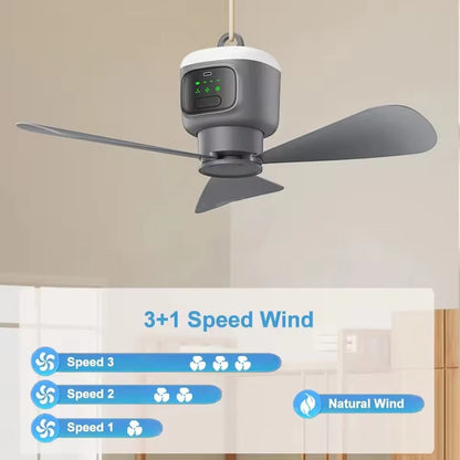 BreezeMaster™ Portable Wireless Ceiling Fan for Effortless Comfort Anytime 3