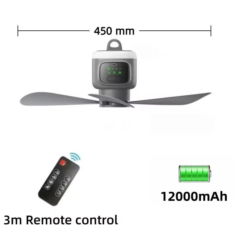 BreezeMaster™ Portable Wireless Ceiling Fan for Effortless Comfort Anytime 9