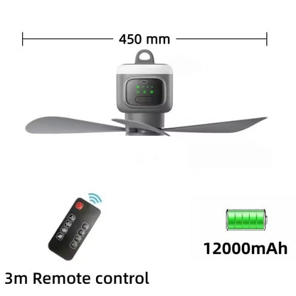 BreezeMaster™ Portable Wireless Ceiling Fan for Effortless Comfort Anytime 9