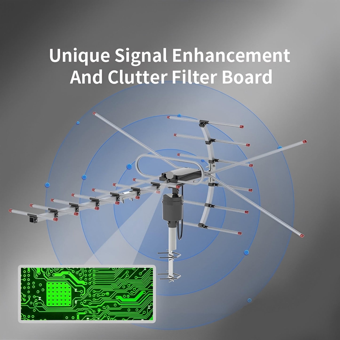 Extra Range 2025™ Digital Outdoor HD TV Antenna for Clear Signal Reception - 3