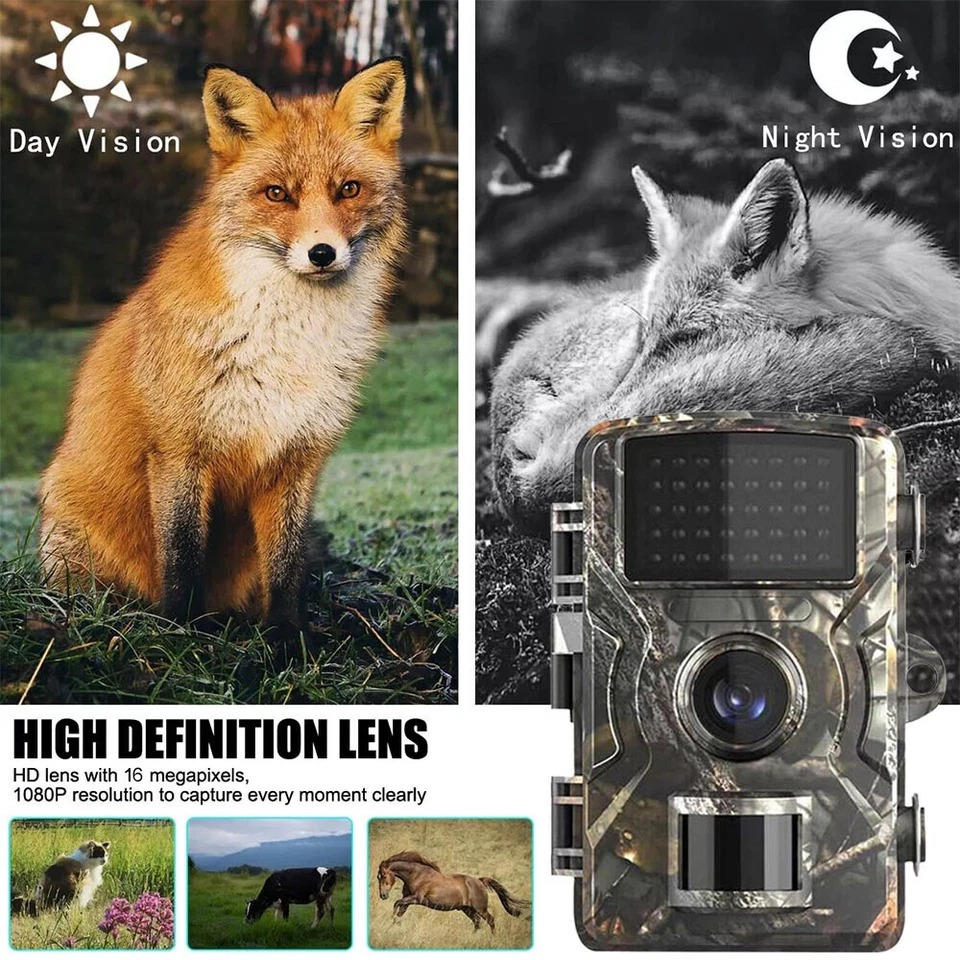 WildWatch™ Night Vision Trail Camera for Wildlife Enthusiasts, 16MP HD Video - 3