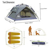 Desert Fox™ 3-4 Person Instant Camping Tent