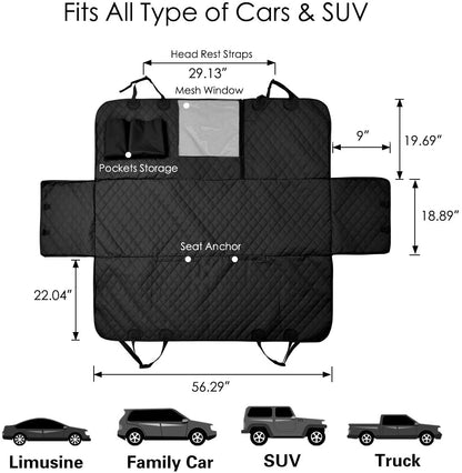 Dog Hammock Car Seat Cover